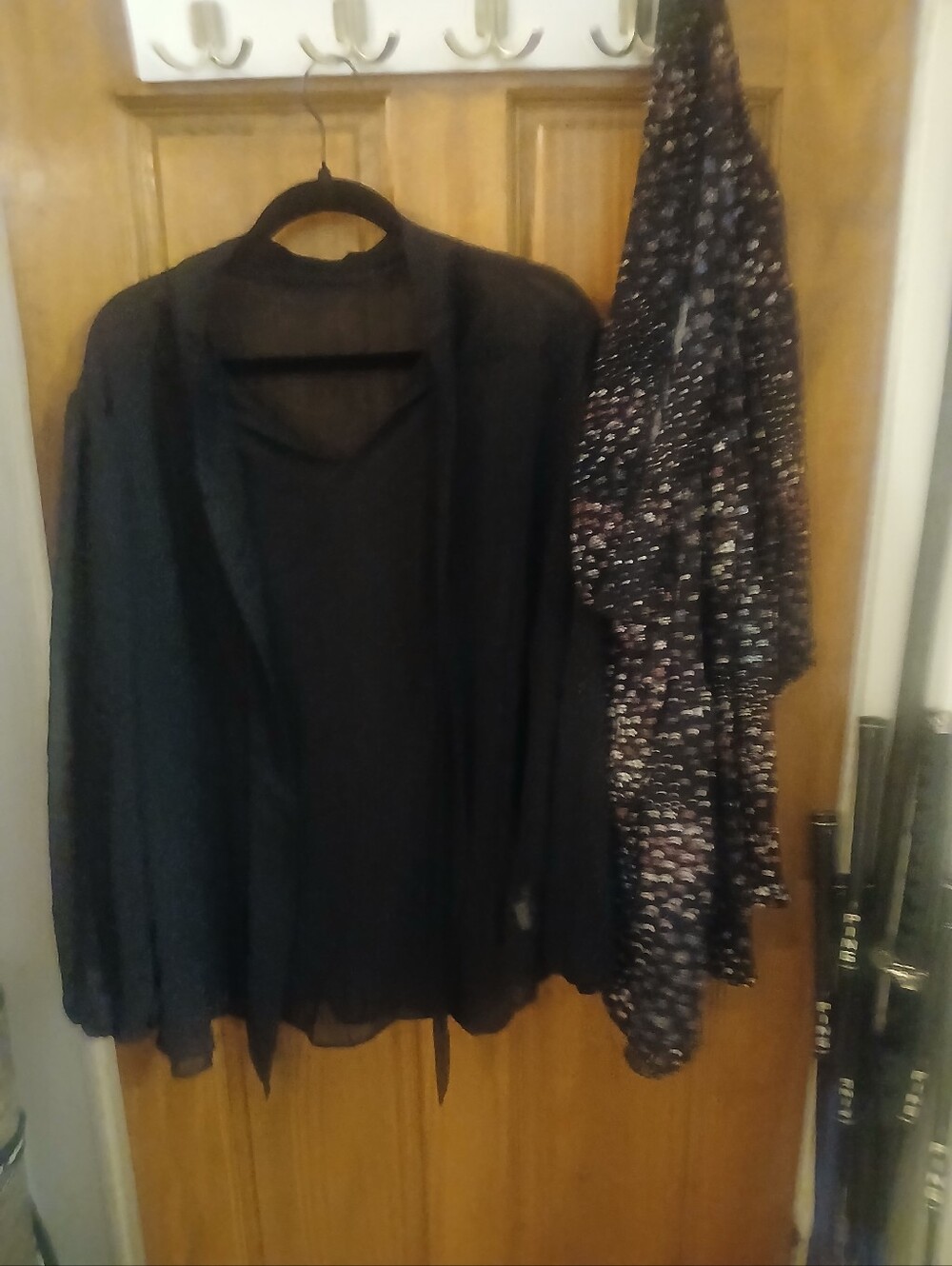 Women's Black Open-Front Blazer Jacket